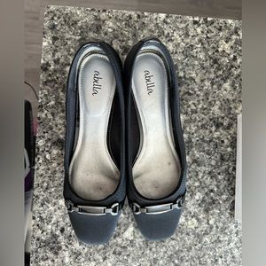 Size 9 Arabella, worn once wedge 1.75 inch heel height